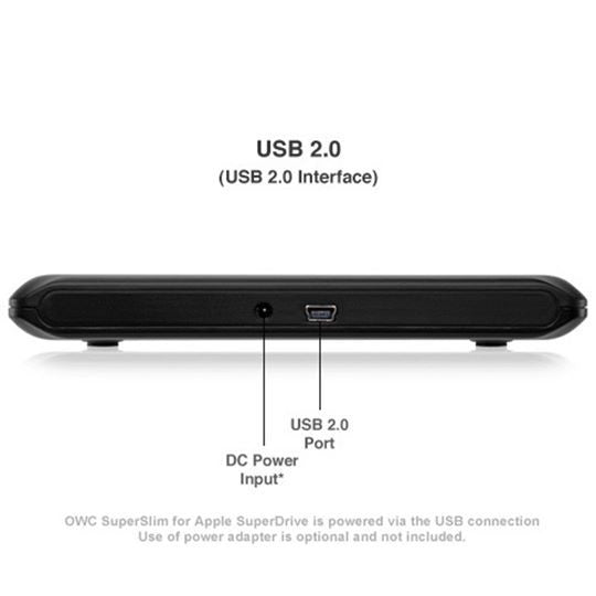 SuperSlim - Carcasa para Unidad de CD y DVD externa (Lector y Quemador CD y DVD)