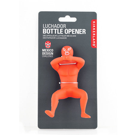 Destapador de botellas (Luchador Naranja)