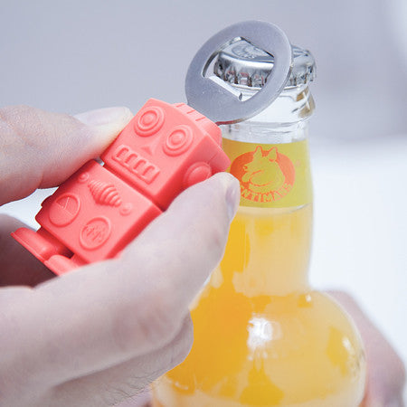Destapador de botellas (Robot Rojo)