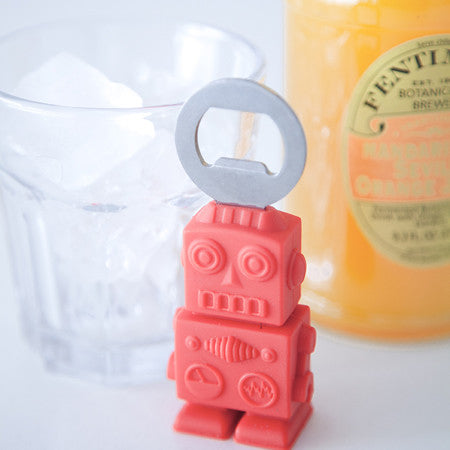 Destapador de botellas (Robot Rojo)