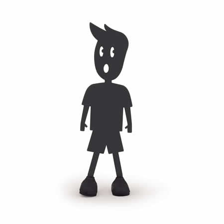 Separador de libro negro NiÜo
