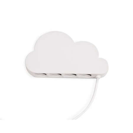 Multiconector Para Usb Nube Blanca