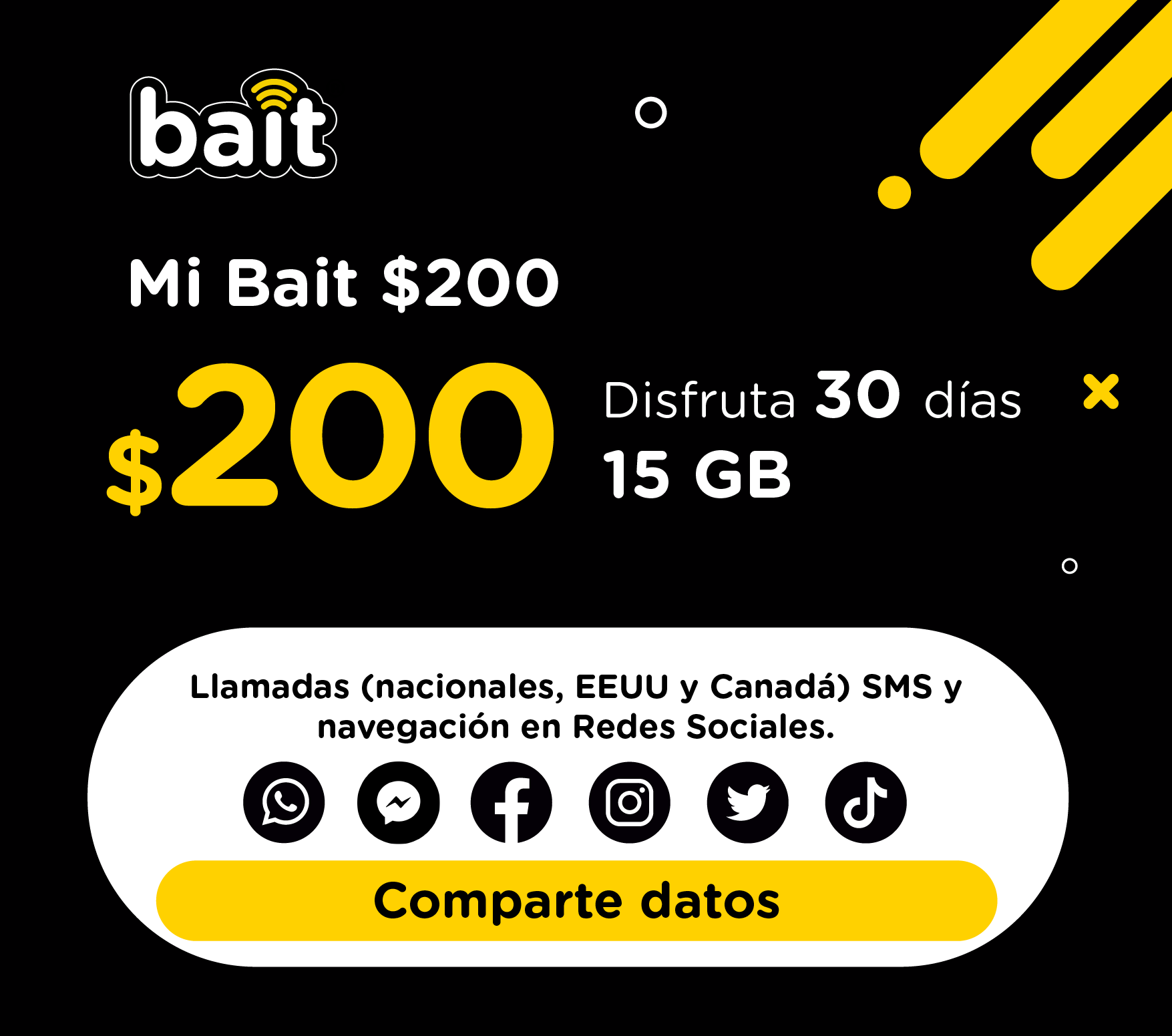 SIM BAIT (Incluye Recarga de 200)