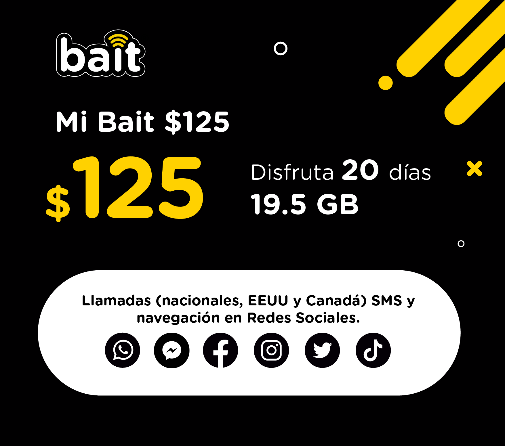 SIM BAIT (Incluye Recarga de 125)