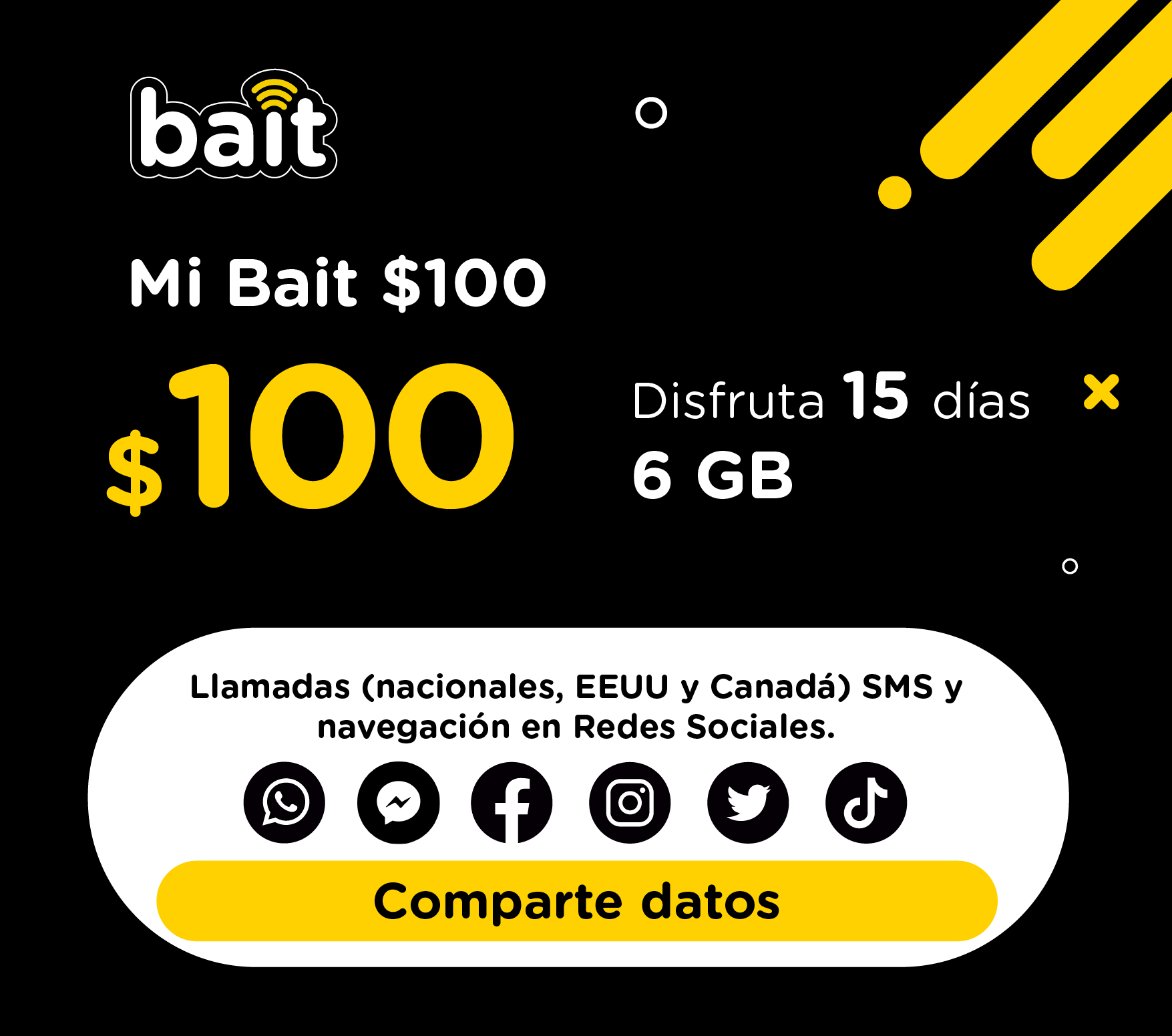 SIM BAIT (Incluye Recarga de 100)