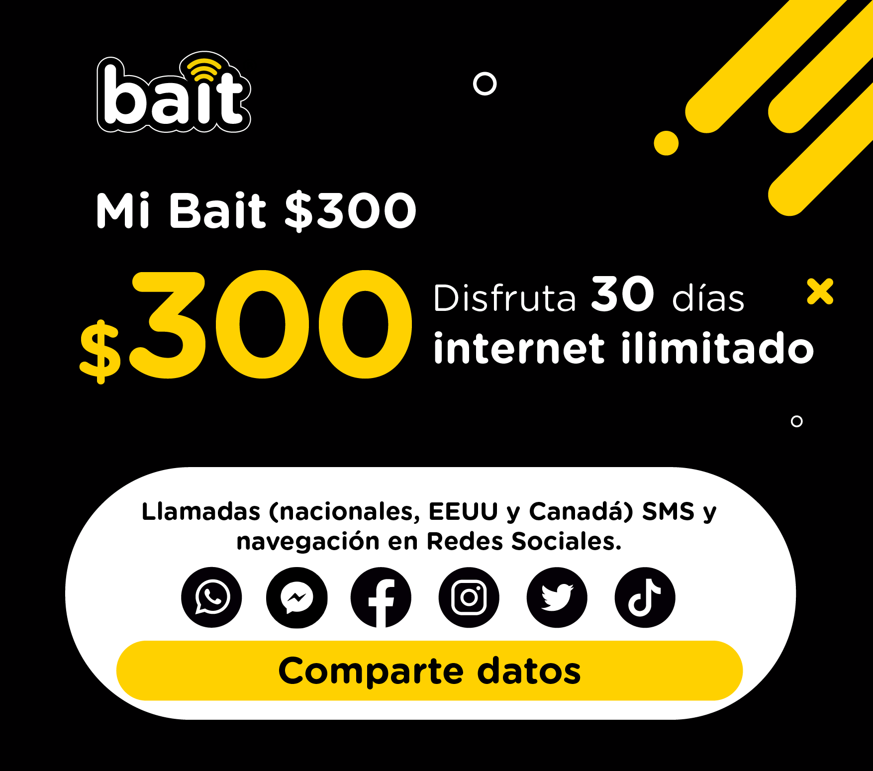 SIM BAIT (Incluye Recarga de 300)