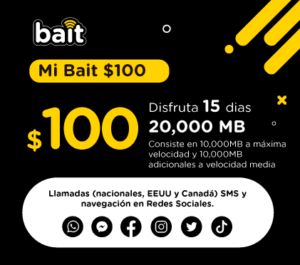 SIM BAIT (Incluye Recarga de 100)